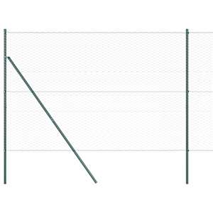 Hexagonální kotvení plotu 25 x 1,6 m Ocel potažená PVC Zelená - obrázek 7