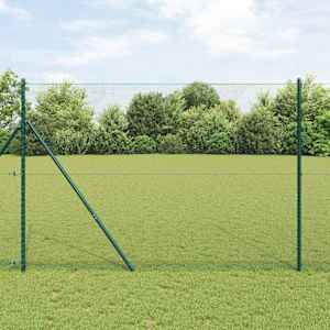 Hexagonální kotvení plotu 50 x 1,5 m Ocel potažená PVC Zelená - obrázek 1