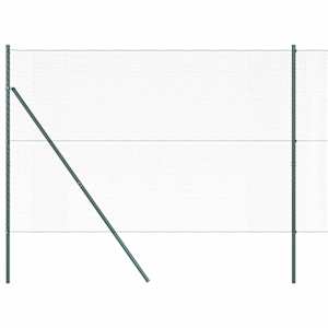 Hexagonální kotvení plotu 50 x 1,5 m Ocel potažená PVC Zelená - obrázek 7