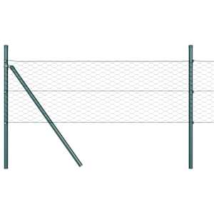 Hexagonální kotvení plotu 100 x 0,4 m Ocel potažená PVC Zelená - obrázek 7