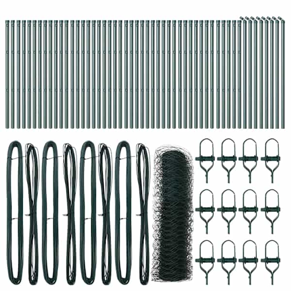 vidaXL Keenutatud aiaposti fikseerija 100 x 0,4 m PVC-kaetud teras