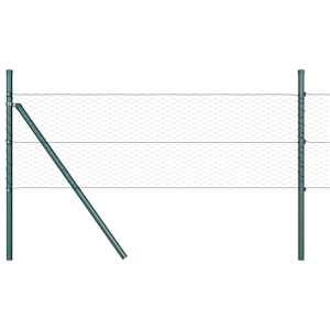 vidaXL Keenutatud aiaposti fikseerija 100 x 0,6 m PVC-kaetud teras