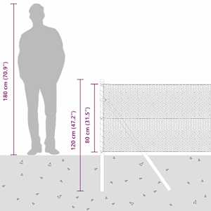 Hexagonální kotvení plotu 100 x 0,8 m Ocel potažená PVC Zelená - obrázek 15