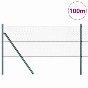 Hexagonální kotvení plotu 100 x 0,8 m Ocel potažená PVC Zelená - obrázek 3