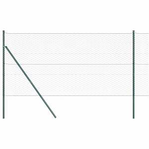 vidaXL Keenutatud aiaposti fikseerija 100 x 1 m PVC-kaetud teras V&otilde;rk