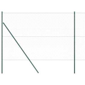 vidaXL Keenutatud aiaposti fikseerija 100 x 1,5 m PVC-kaetud teras