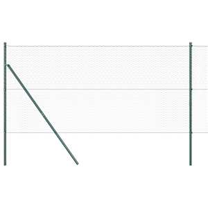 vidaXL Keenutatud aiaposti fikseerija 100 x 1,6 m PVC-kaetud teras