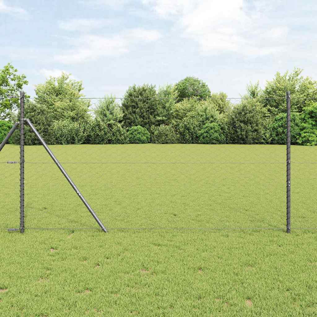 Hexagonhegn Grå 1,4x10 m Stål