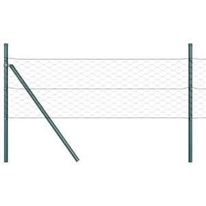 Hexagonální kotvení plotu 50 x 0,8 m Ocel potažená PVC Šedá - obrázek 7