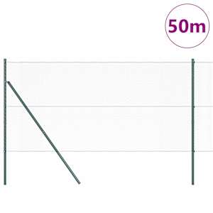 Hexagonální kotvení plotu 50 x 1,4 m Ocel potažená PVC Šedá - obrázek 3