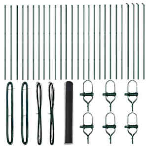 vidaXL Keenutatud aiaposti fikseerija 50 x 1,4 m PVC-kaetud teras Hall