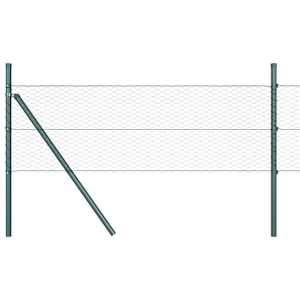 vidaXL Keenutatud aiaposti fikseerija 100 x 0,4 m PVC-kaetud teras