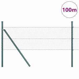 Hexagonální kotvení plotu 100 x 0,4 m Ocel potažená PVC Šedá - obrázek 3