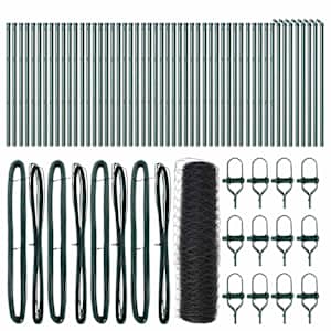 vidaXL Keenutatud aiaposti fikseerija 100 x 0,5 m PVC-kaetud teras