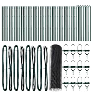 vidaXL Keenutatud aiaposti fikseerija 100 x 0,6 m PVC-kaetud teras