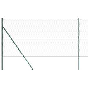 Hexagonální kotvení plotu 100 x 1,2 m Ocel potažená PVC Šedá - obrázek 7