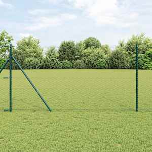 Steber ograje. Siva 100 x 1,4 m (36 mm mreža) Jeklo in PVC