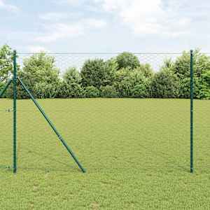 Hexagonální kotvení plotu 100 x 1,5 m Ocel potažená PVC Šedá - obrázek 1