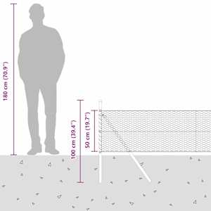 Venkovní šestiúhelníkový plot s upevněním do země 10 x 0,5 m - obrázek 15
