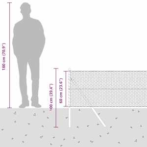 Venkovní šestiúhelníkový plot s upevněním do země 10 x 0,6 m - obrázek 15