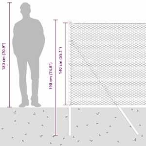Venkovní šestiúhelníkový plot s upevněním do země 10 x 1,4 m - obrázek 15