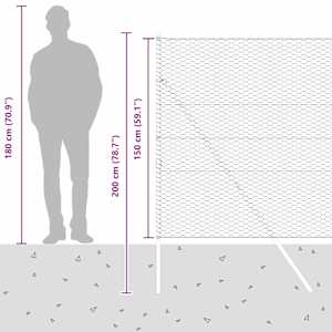 Venkovní šestiúhelníkový plot s upevněním do země 10 x 1,5 m - obrázek 15
