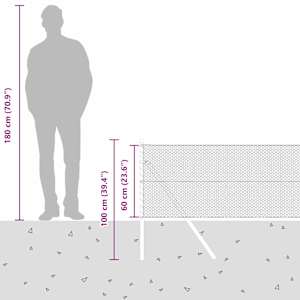 Plotový sloupek. Stříbrná 25 x 0,6 m (13 mm síť) Ocel - obrázek 15