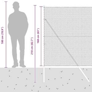Venkovní šestiúhelníkový plot s upevněním do země 25 x 1,6 m - obrázek 15