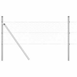 Venkovní šestiúhelníkový plot s upevněním do země 50 x 0,8 m - obrázek 7