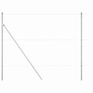 vidaXL Keenutatud aiaposti fikseerija 50 x 1,5 m Tsingitud teras V&otilde;rk