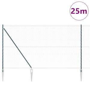 Plotový sloupek. Zelená 25 x 1,5 m (36 mm síť) Ocel - obrázek 3