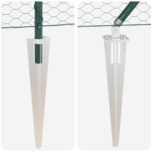Hexagonální plot s podpěrou 50 x 0,8 m Ocel potažená PVC Zelená - obrázek 9