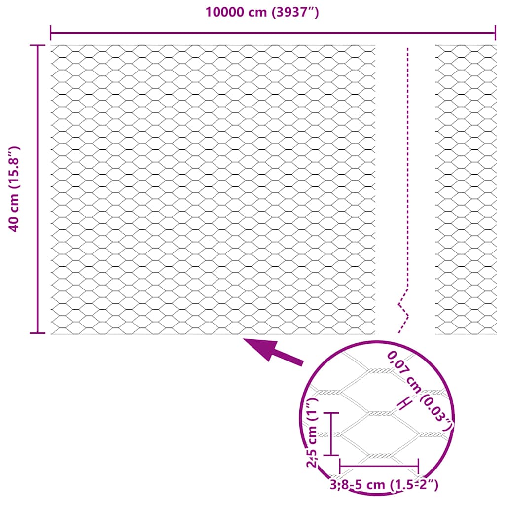 Plotový sloupek. Zelená 100 x 0,4 m (25 mm síť) Ocel a PVC - obrázek 15