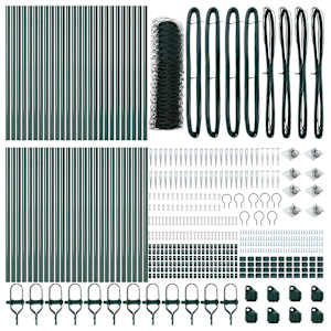 Hexagonální plot s podpěrou 100 x 0,4 m Ocel potažená PVC - obrázek 5