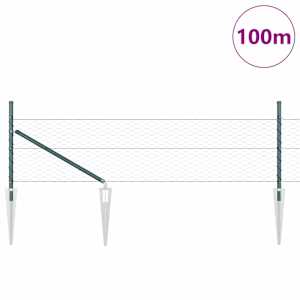 Hexagonální plot s podpěrou 100 x 0,5 m Ocel potažená PVC - obrázek 3