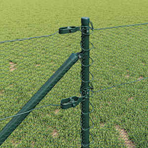 Hexagonální plot s podpěrou 100 x 0,8 m Ocel potažená PVC - obrázek 4