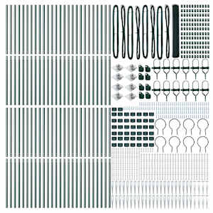 Hexagonální plot s podpěrou 100 x 1,2 m Ocel potažená PVC - obrázek 5