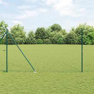 Hexagonální plot s podpěrou 100 x 1,5 m Ocel potažená PVC - obrázek 1