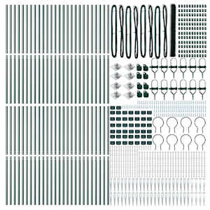 Hexagonální plot s podpěrou 100 x 1,5 m Ocel potažená PVC - obrázek 5