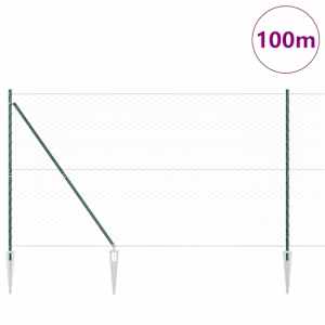 Hexagonální plot s podpěrou 100 x 1,5 m Ocel potažená PVC - obrázek 3