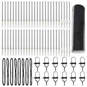 Steber ograje. Siva 100 x 0,4 m (13 mm mreža) Jeklo in PVC