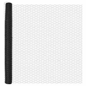 Hexagonální plot s podpěrou 100 x 1,6 m Ocel potažená PVC Šedá - obrázek 6