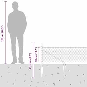 Hexagonální plot s podpěrou 10 x 0,5 m Pozinkovaná ocel - obrázek 16
