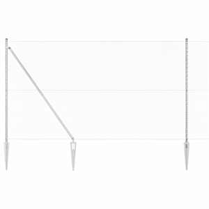 Hexagonální plot s podpěrou 25 x 1,6 m Pozinkovaná ocel - obrázek 7