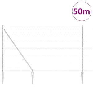 Hexagonální plot s podpěrou 50 x 1,6 m Pozinkovaná ocel - obrázek 3