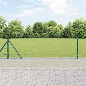 Hexagonální plot s betonovým základem 10 x 0,6 m Zelená - obrázek 1