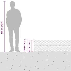Hexagonální plot s betonovým základem 25 x 0,4 m Zelená - obrázek 17