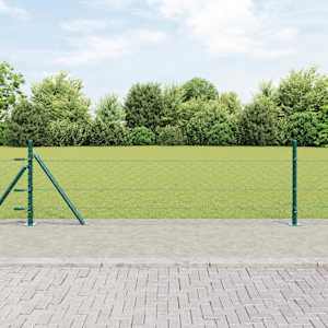 Hexagonální plot s betonovým základem 25 x 0,5 m Lesní zelená - obrázek 1