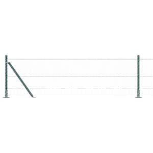Plotový sloupek. Zelená 25 x 0,6 m (25 mm pletivo) Ocel a PVC - obrázek 8