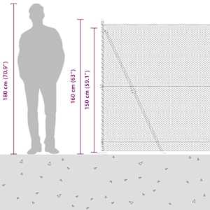 Venkovní šestiúhelníkový plot s betónovým základem 50 x 1,5 m - obrázek 17